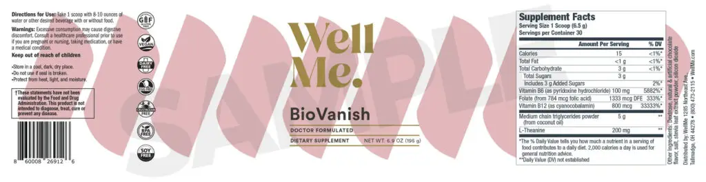 Biovanish ingredient 